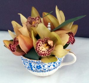 Orchid teacup design by Shrinking Violet