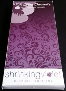 shrinking violet chocolate bar